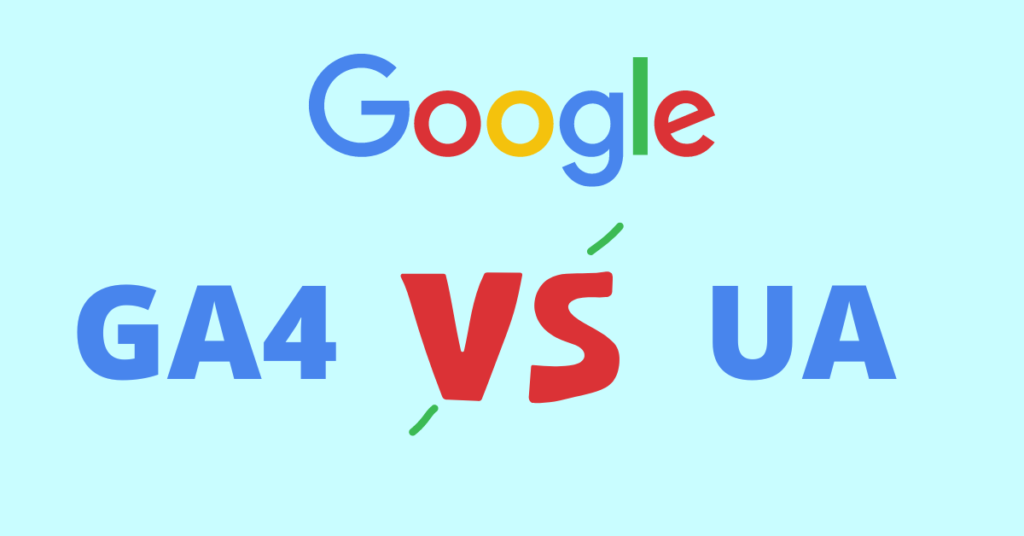 Google GA4 versus UA graphic