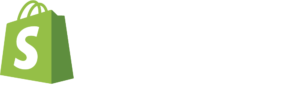 shopify logo white