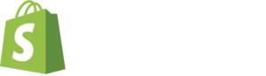 shopify logo white