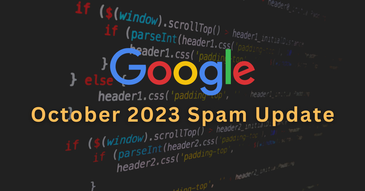 Google Spam Update HTML