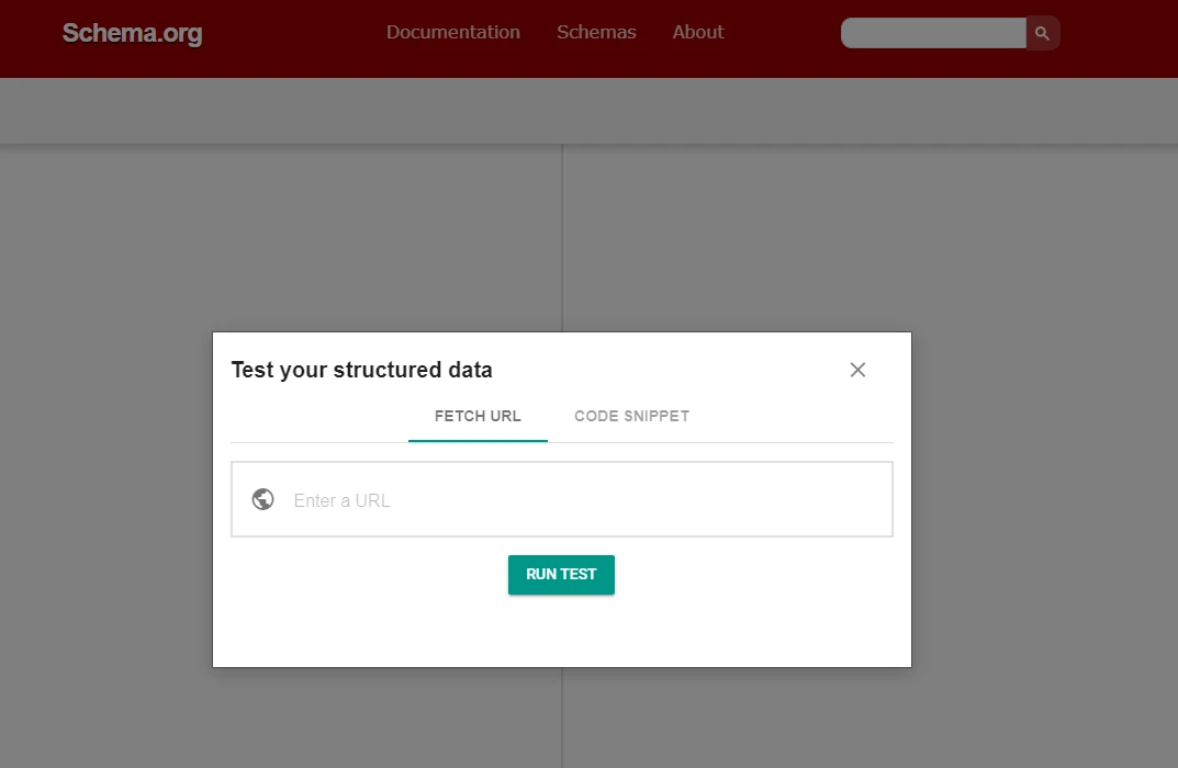 A screenshot of the Schema.org Trusted Data Validator tool.